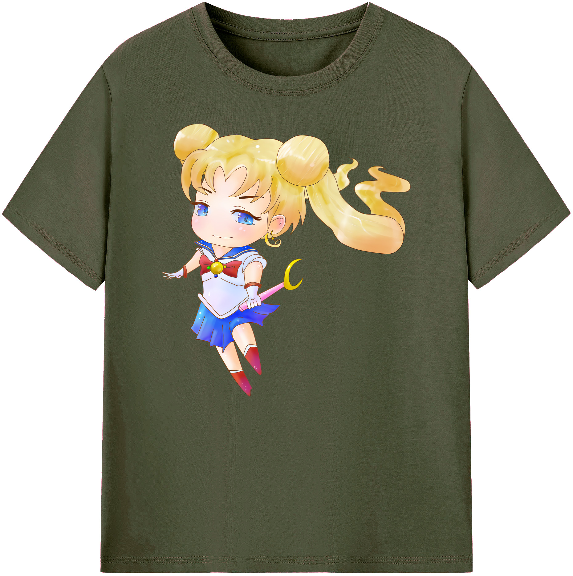 （画像用） 美少女戦士セーラームーン 愛野 美奈子 あいの みなこ Sailor Moon Aino Minako 綿100％ メンズ半袖Tシャツ｜肌触りやわらか＆通気性